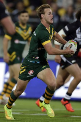 Daly Cherry-Evans in action for the Kangaroos on the weekend.