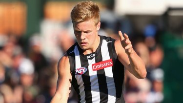 Out of hand: Jordan De Goey told a different story about his injury on Tuesday.