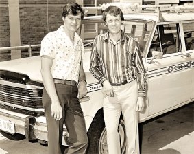 Mal (left) and Mike Leyland in 1981.