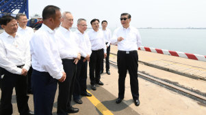 Xi Jinping on Hainan Island on Wednesday.
