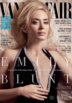 Emily Blunt on the cover of Vanity Fair.