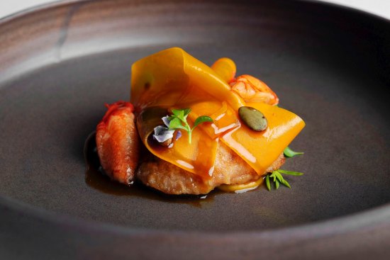 Marron with sweetbreads, pumpkin and vanilla.