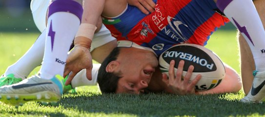 Heady daze: James McManus is talking legal action against the Newcastle Knights over the club's handling of his concussions. 