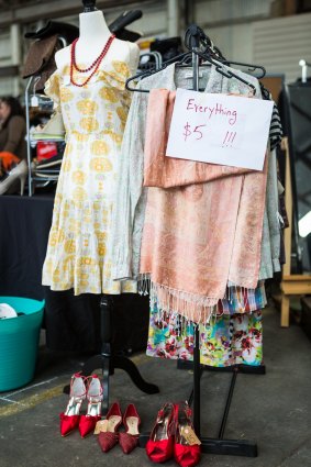 The historic Seaworks building hosts the latest Frock Swap, an indoor market.