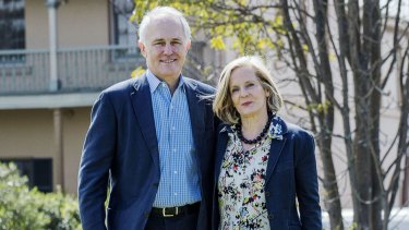 Prime Minister Malcolm Turnbull and his wife, Lucy.
