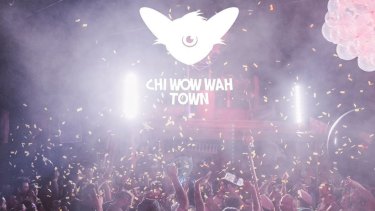 Partygoers in action at Chi Wow Wah Town.
