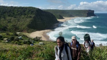 "Rangers are not as visible": walkers on the Coast Track in the Royal National Park.