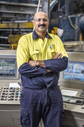 Neville Singh, who has worked for Capral since he was 19 years old.