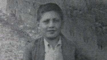 Tony Sergi as a young boy. He was born in the Calabrian town of Plati in Italy in 1935.