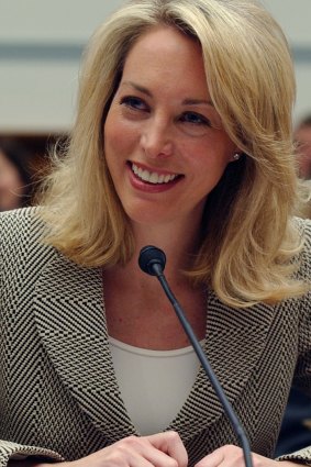 Former CIA operative Valerie Plame testifies on Capitol Hill in Washington in 2007.
