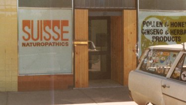 The first 'Suisse' shop in Airport West in Melbourne in the 1970s. 