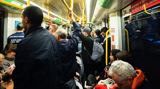 Demand from services on Sydney's inner west light rail line has surged over the past three years.