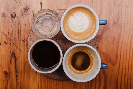 Cavalier's coffee tasting flight. 