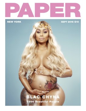 Chyna on the cover of Paper, the magazine that helped future sister-in-law Kim Kardashian "break the internet". 