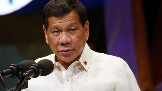 Philippine President Rodrigo Duterte has previously told police to shoot suspects.