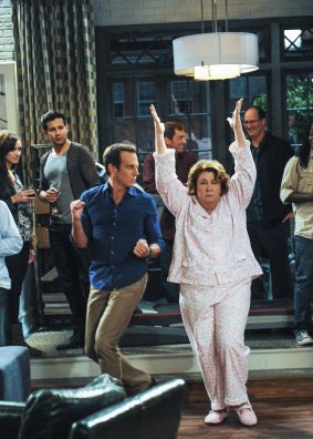  Stepping up: Will Arnett (Nathan) and Margo Martindale (Carol) make an outrageous pair in <i>The Millers</i>.