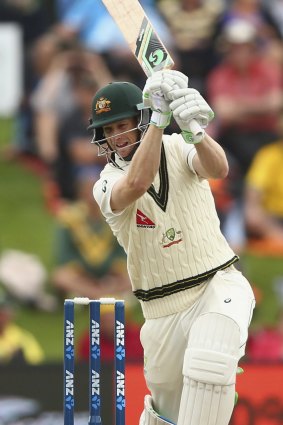 Back at the crease: Adam Voges has recovered from a freak head knock. 