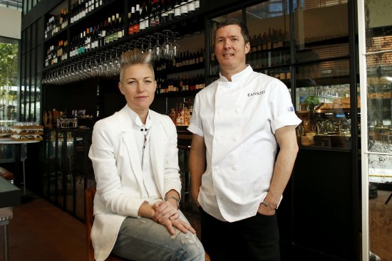 Hamish Ingham and Rebecca Lines of new Barangaroo bistro Banksii.