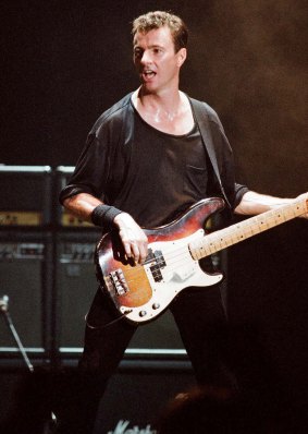 Garry Beers performing at Wembley Stadium in 1991.