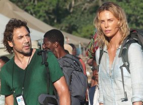 Charlize Theron and Javier Bardem in The Last Face, directed by Sean Penn