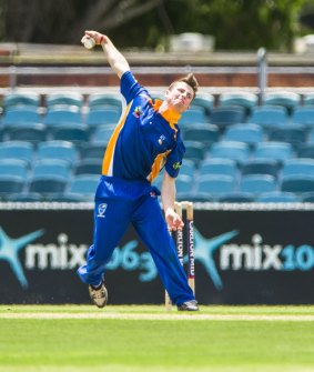 Leg spinner Mac Wright made his ACT Comets debut on Monday.