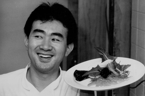 Ultimo's chef, Tetsuya Wakuda photographed August 14, 1987.