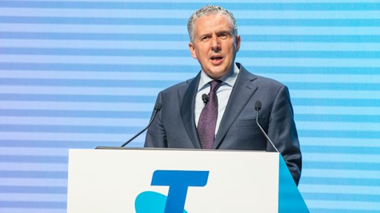 Telstra chief executive Andrew Penn defended his company's conduct.