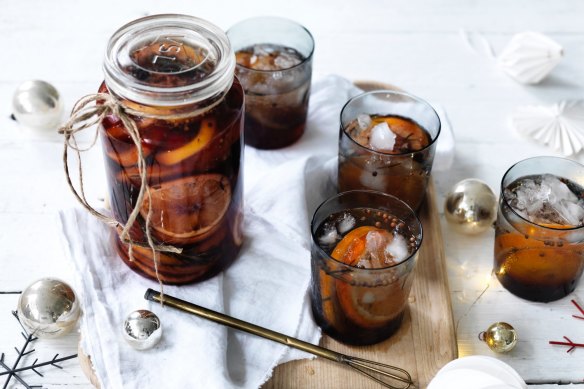 Adam Liaw's cherry chinotto cordial.