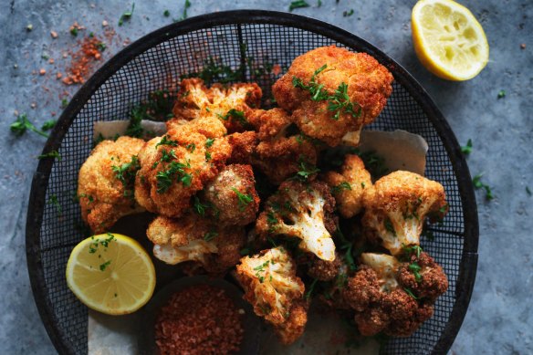 Spicy fried cauliflower.