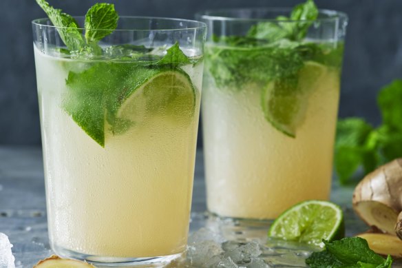 Adam Liaw's lime and ginger masala soda