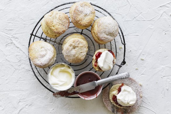 When cutting rounds for scones, press straight down without twisting so they pop up as they cook.