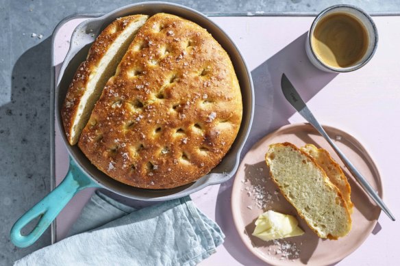 Frying-pan focaccia.