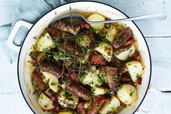 Dublin coddle: a hearty Irish stew.