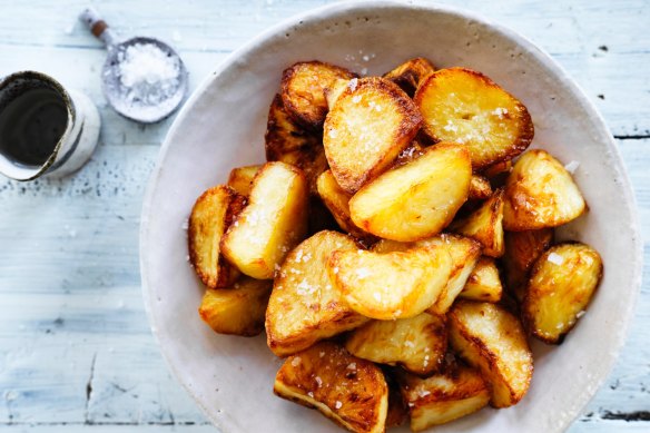 Salt and vinegar crispy potatoes.