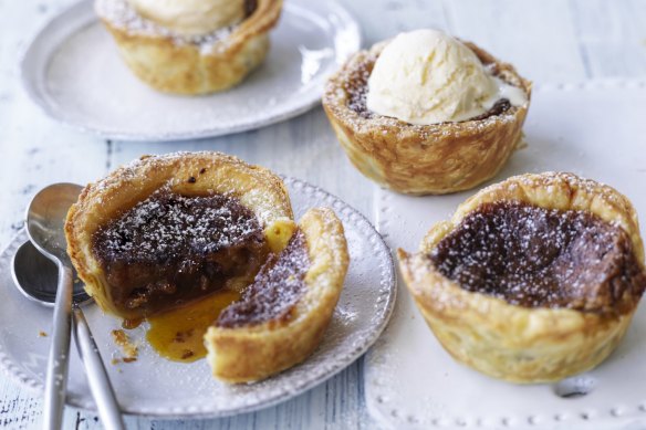 Rum, raisin and butter tarts.