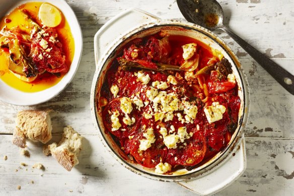 Lovely slow-cooked vegetable dish: Rick Stein's Cornish briam.