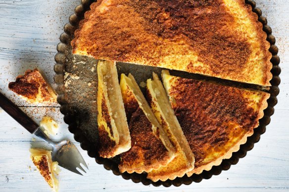 South Australian favourite: Apple and custard tart.