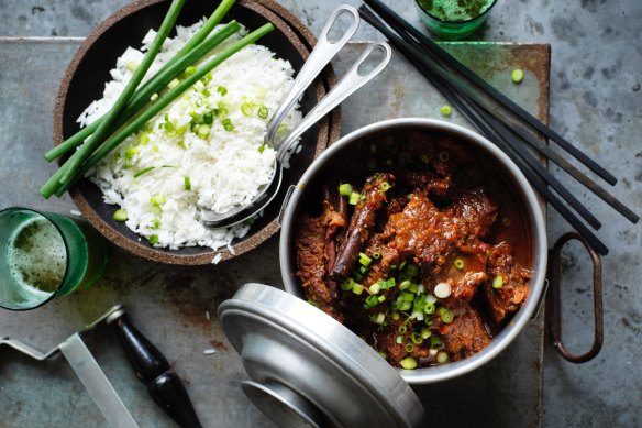 Cinnamon braised beef.