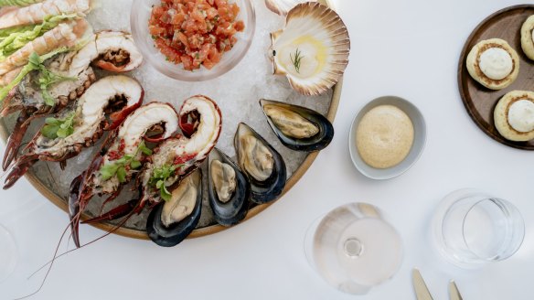 Stokehouse chef Jason Staudt's seafood platter.