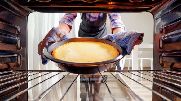 Many domestic ovens have a hot spot and you may need to turn cake tins midway through baking.