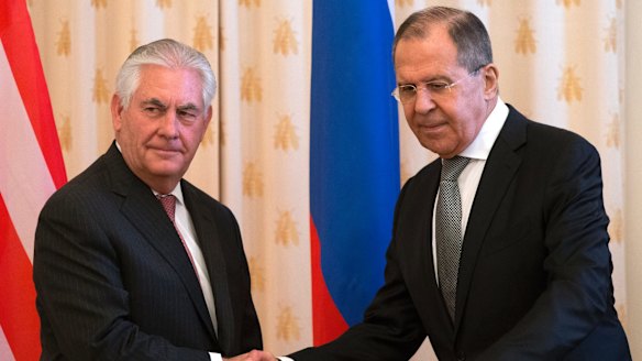 US Secretary of State Rex Tillerson meets Russian Foreign Minister Sergey Lavrov in Moscow.