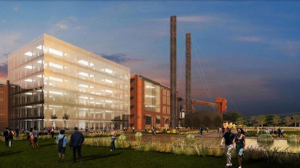 An artist's impression of the White Bay Power Station.