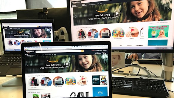 "The American Amazon site has a Christmas theme with hot Christmas deals, whereas the Australian site just has a toothless child smiling back at you," Mr Hall said