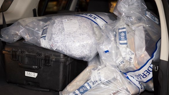 Evidence removed from the Sydney offices during the raid.