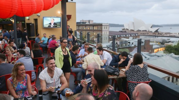 Take in the Rocks with a view from the Glenmore Hotel rooftop.