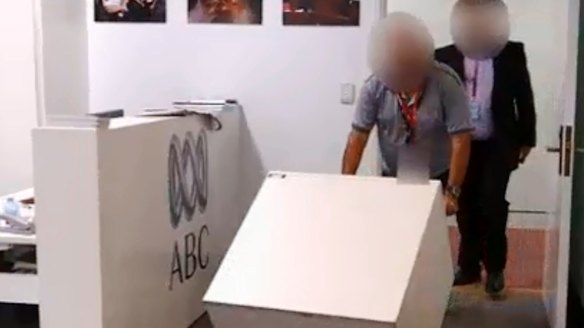 Intelligence officers from ASIO reclaimed the documents from the ABC.