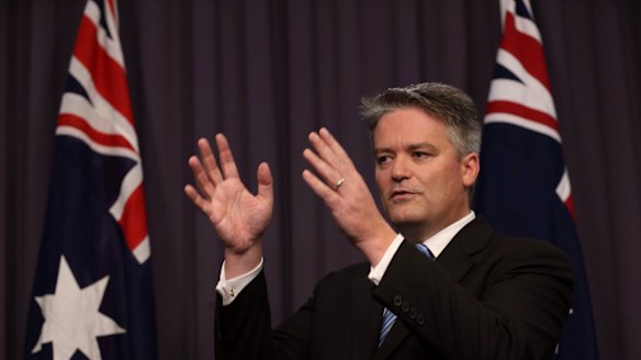 Tap dancing: Senator Mathias Cormann.