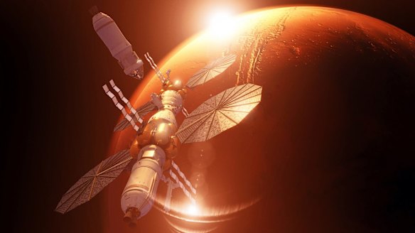 Lockheed Martin's orbiting outpost would use NASA's Orion spacecraft as a command deck.