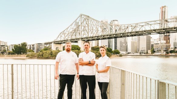 Chefs Patrick Friesen, David Finlayson and Alanna Sapwell have all moved from southern cities to Brisbane. 

