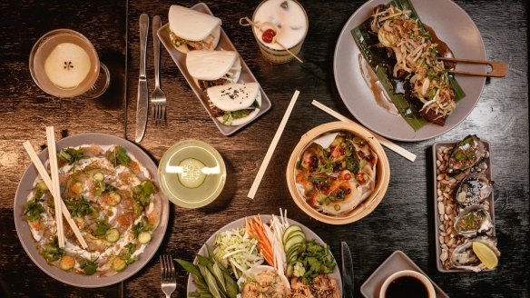 Opt for the mod-Asian banquet at Moon and Mountain.